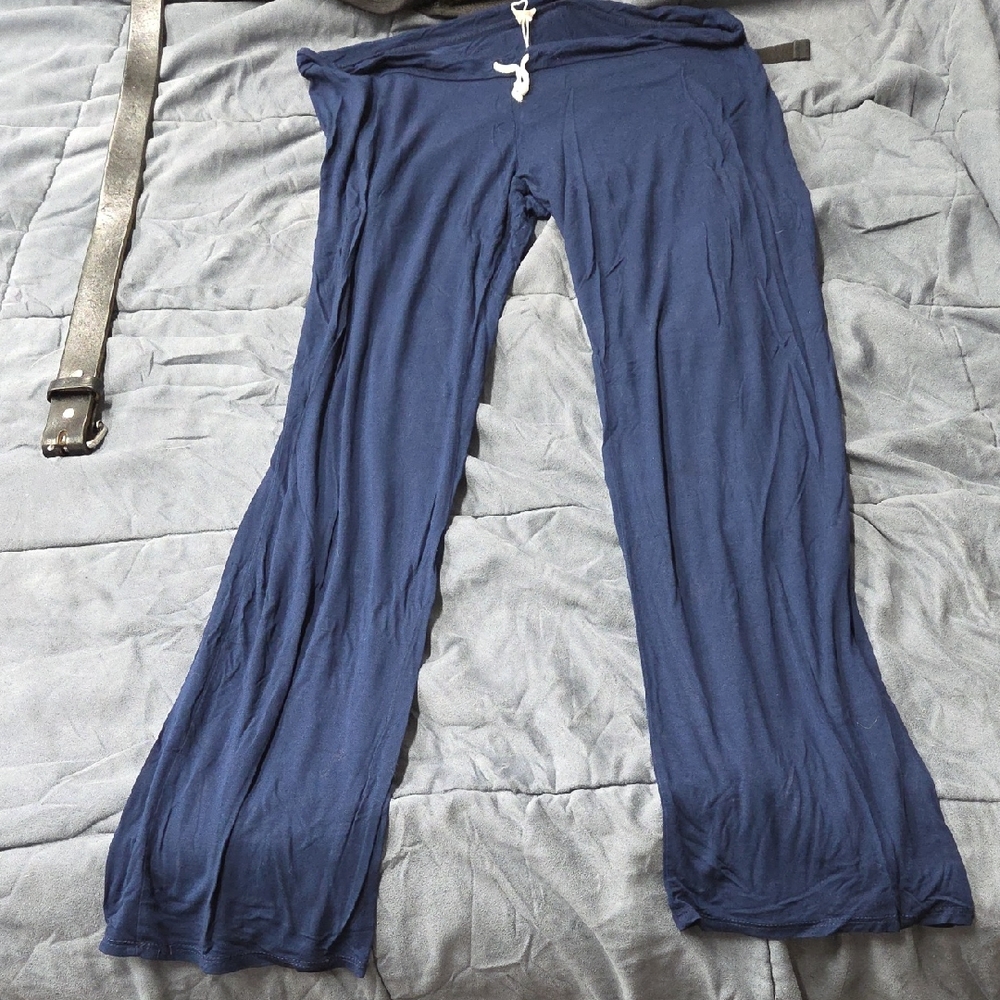 Navy Blue Drawstring Lounge Pants